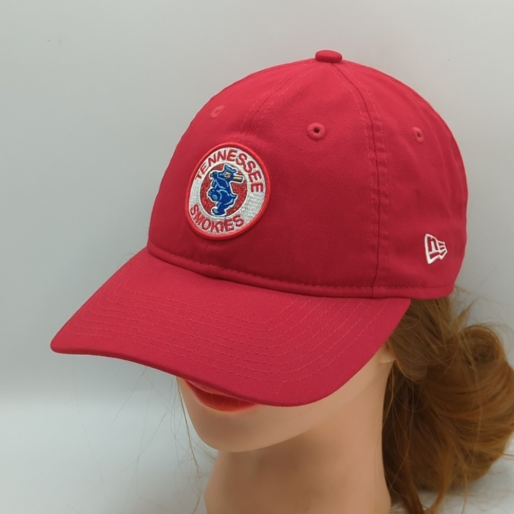 Tennessee Smokies New Era 9Twenty Red Hat MiLB Cap Women's Strapback Adjustable